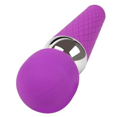 Фиолетовый wand-вибратор - 20 см. (Цвет: фиолетовый)