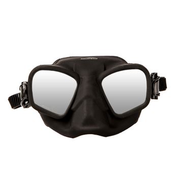 Маска Aquateam Free Diving black зеркальные стекла без бокса