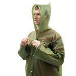 Плащ-дождевик Следопыт на кнопках с капюшоном цв.Army Green -