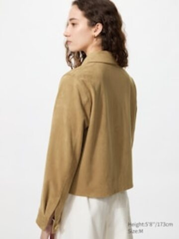 UNIQLO Мягкая короткая куртка, бежевый