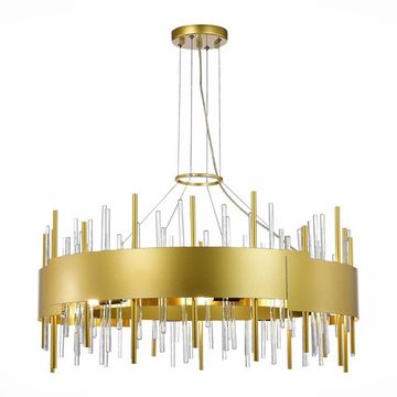 Люстра подвесная 16*E14 SL1633.203.16 матовое золото Olvera ST-Luce