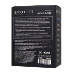 Черная анальная втулка 8,5см Erotist Toys Anal Plug Hidro Size S