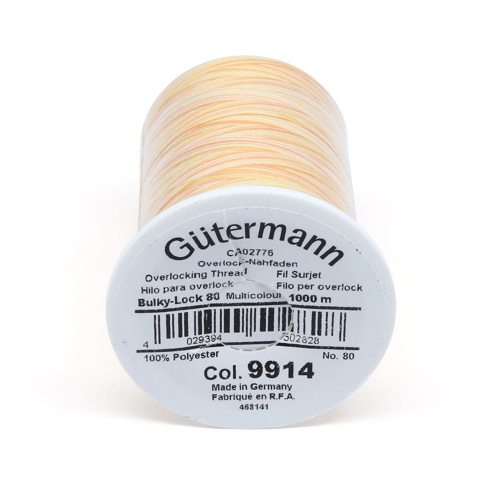 Нить текстурированная Gutermann Bulky-Lock 80 multicolor (1000 метров), 1 кат. | 9914