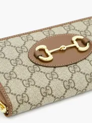 Женский кошелек на молнии Gucci 1955 Horsebit - Supreme