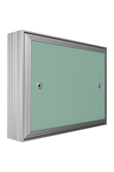 Люк ревизионный D Ceramo Base 400х300 скрыт.монтаж съемный алюминий EVECS