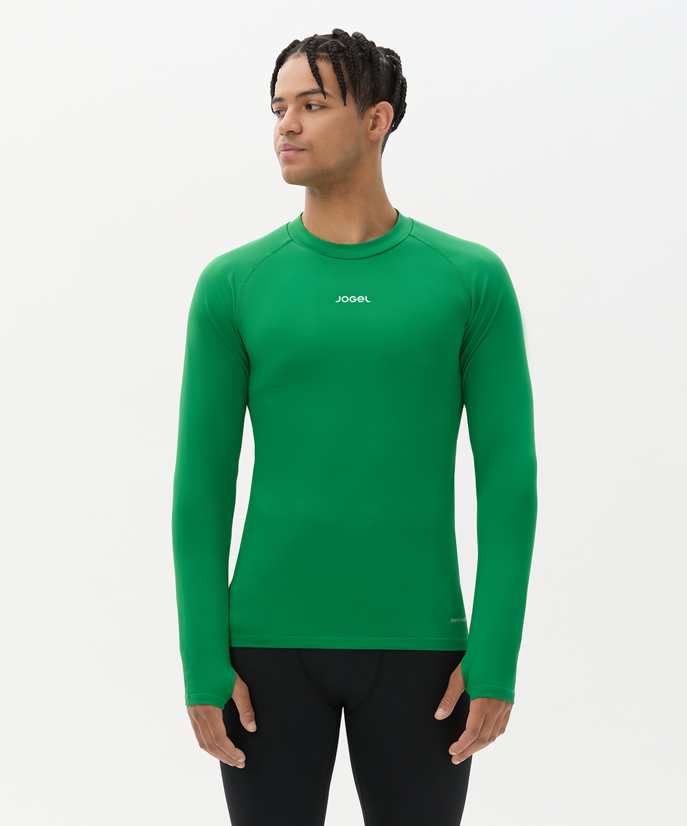 Лонгслив компрессионный утепленный Jogel CAMP 2 PerFormDRY Baselayer Top Warm, зеленый 72