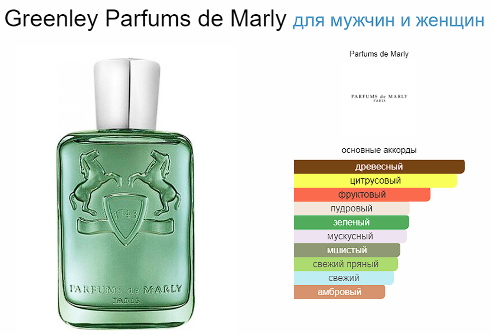 Parfums De Marly Greenley 125 ml (duty free парфюмерия)