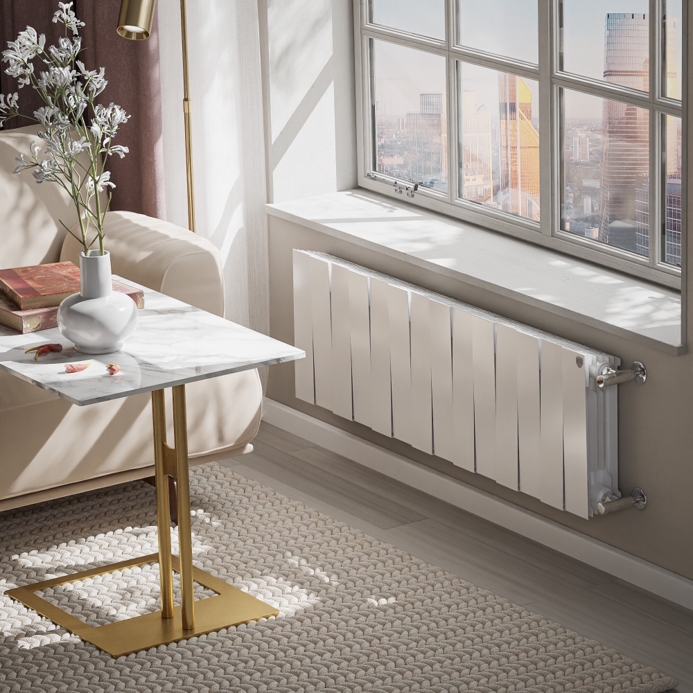 Радиатор биметаллический Royal Thermo PianoForte 300 Белый - 14 секц.