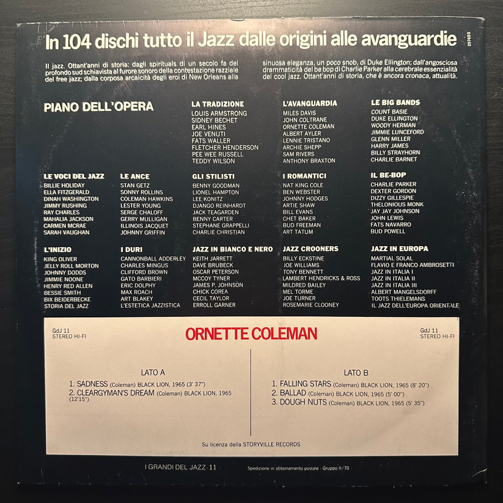 Ornette Coleman - Ornette Coleman (Италия 1979г.)