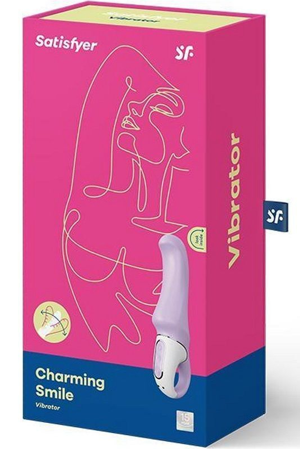 Сиреневый вибратор Satisfyer Charming Smile - 18,5 см. (Цвет: сиреневый)