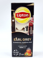Чай черный Lipton Earl Grey, 25 пакетиков, 37.5 г