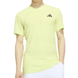 Мужская теннисная футболка Adidas Climacool+ Airchill Freelift - semi frozen lemon