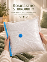 Подушка 60х60 для сна, чехол 100% хлопок, яркий цветочный принт