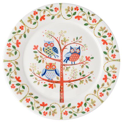 Тарелка 28см Owl Liberty Jones Birds of Paradise