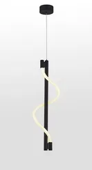 Светильник подвесной светодиодный NewRgy KT757-DW BLACK, 12 Вт, чёрный