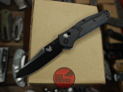 Нож Benchmade 945BK-2 Mini Osborne A+++ - черная рукоять, черный клинок
