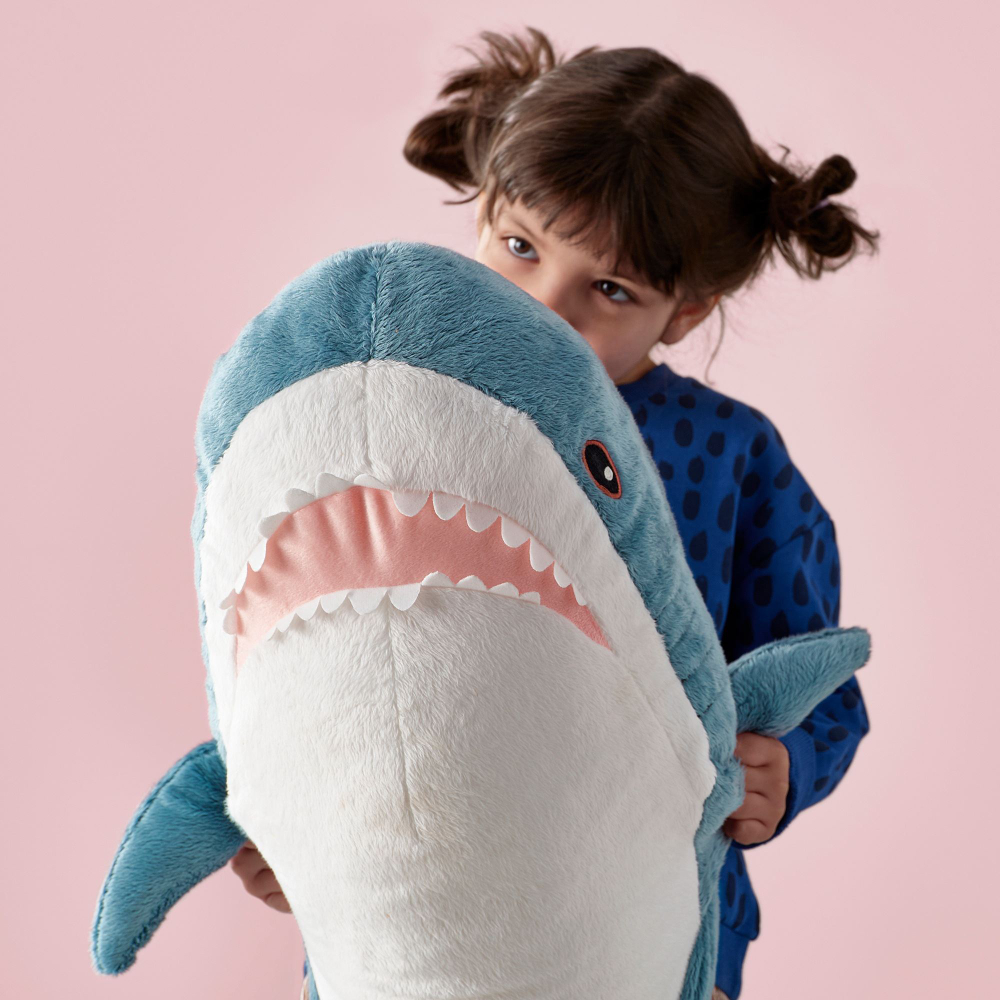 Мягкая игрушка IKEA BLAHAJ (БЛОХЭЙ), Акула, 100 см