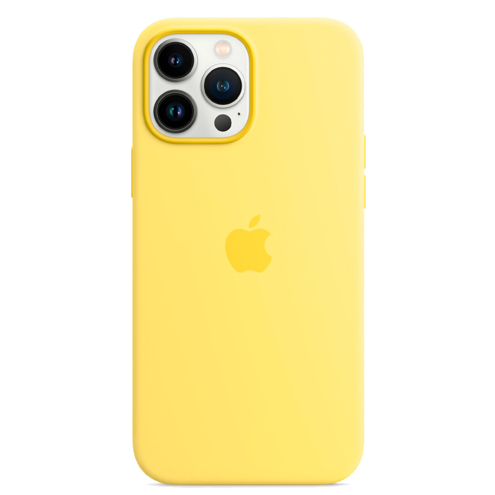 Силиконовый чехол с поддержкой MagSafe Apple Silicone Case для iPhone 13 Pro, Lemon Zest (Лимонная цедра)