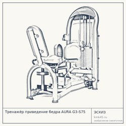 Тренажёр приведение бедра AURA G3-S75 — от 451 000 ₽