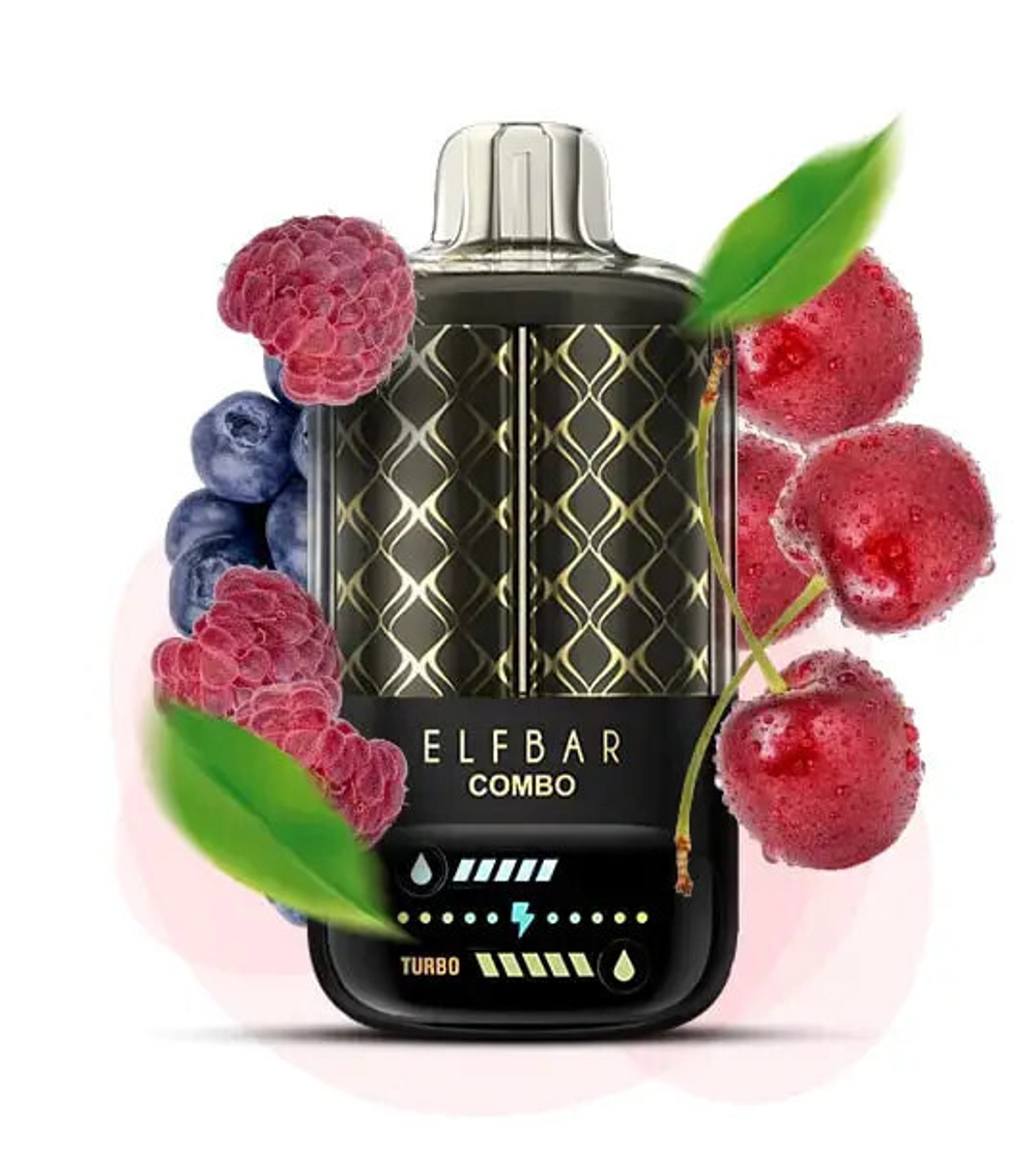 Elf Bar Combo 25000 - Blueberry Sour Raspberry Cherry (5% nic)