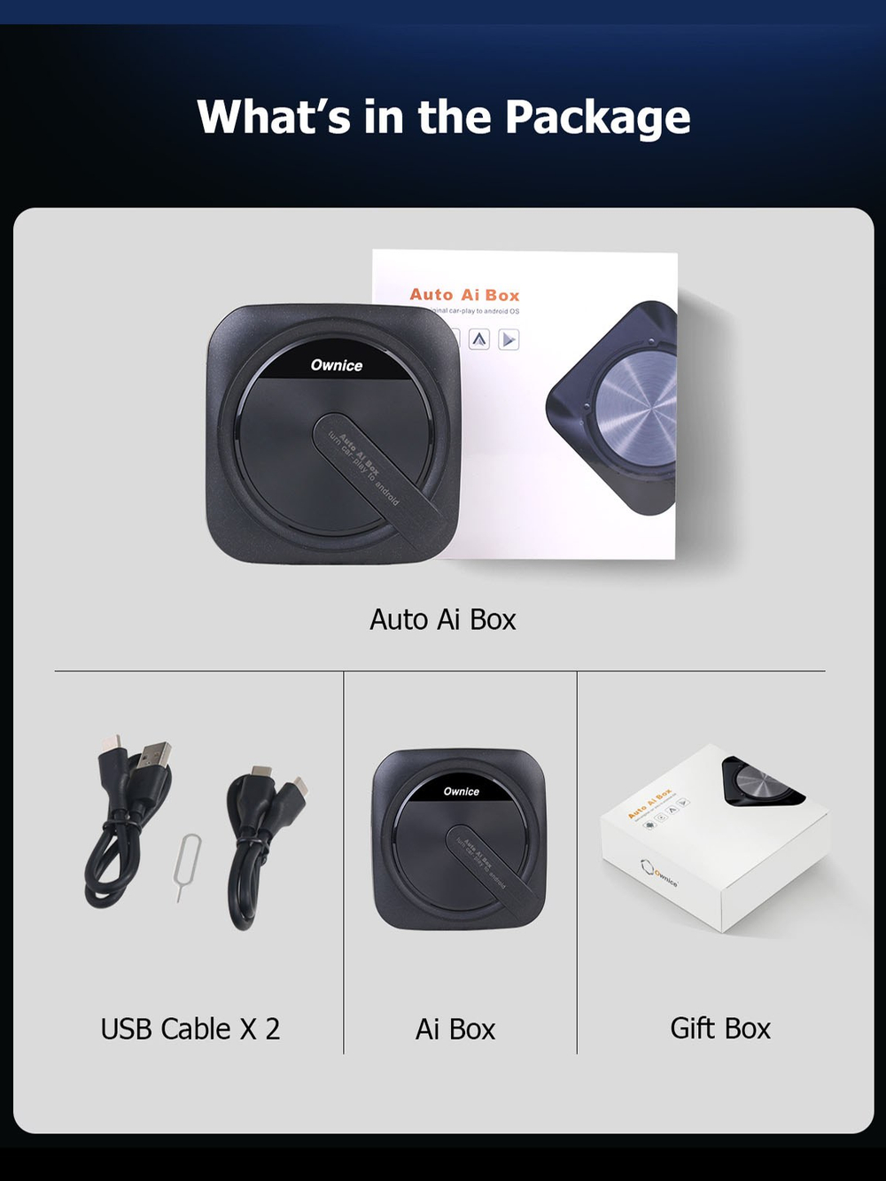 Android-блок для штатного CarPlay KUBERG OL-AI-A5H