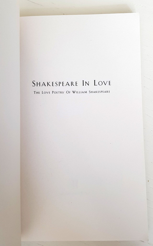 Shakespeare in love. The love poetry of William Shakespeare
