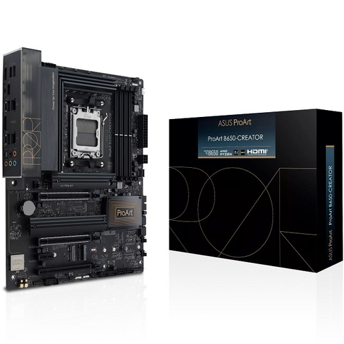 Материнская плата ASUS ProArt B650-CREATOR (AM5/AMD B650/4xDDR5/3xPCI-Ex16/3xM.2/Wi-Fi/BT/DP/HDMI/ATX)