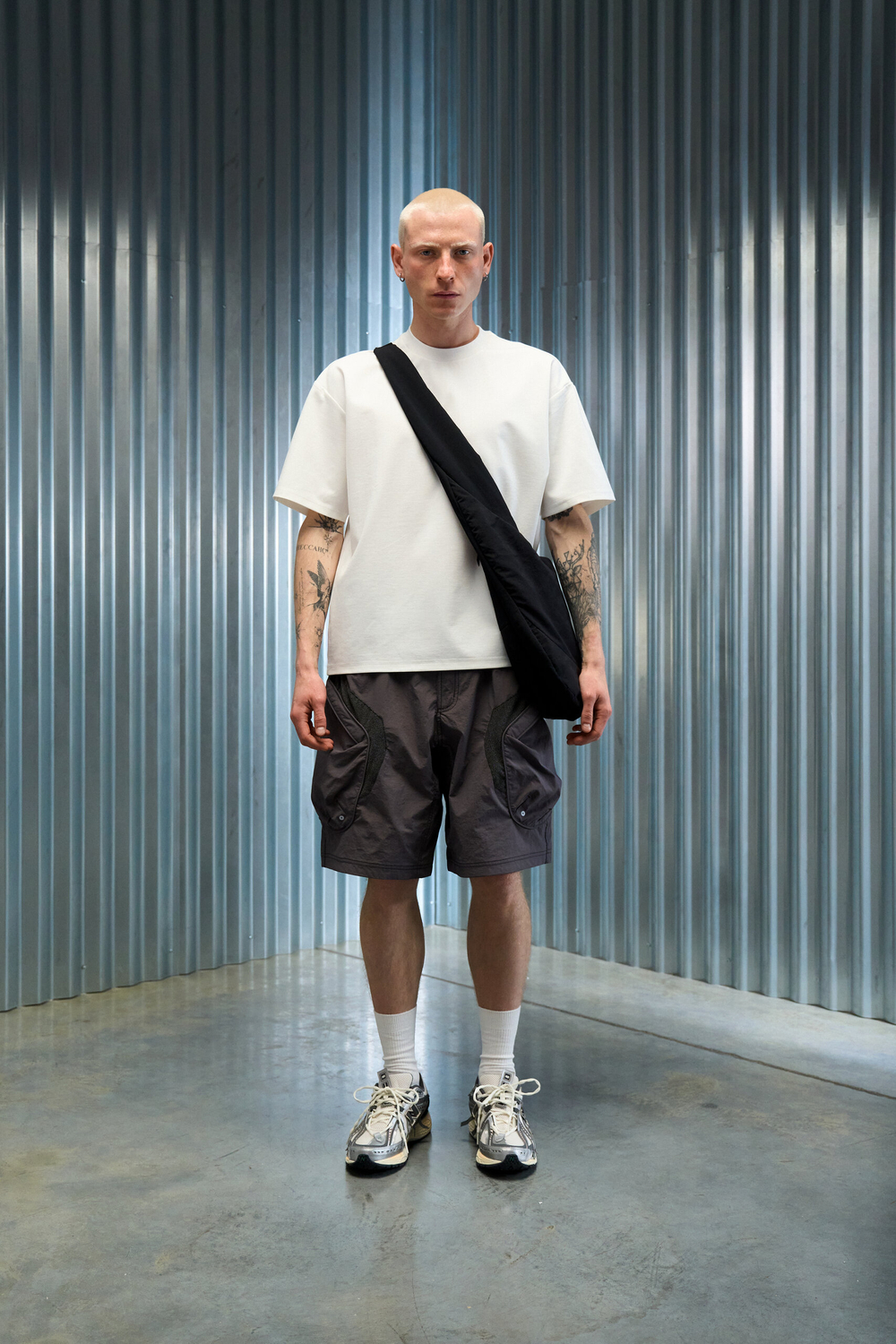 Шорты Nothomme Blue Ridge Patchwork Shorts "Purple Gray"