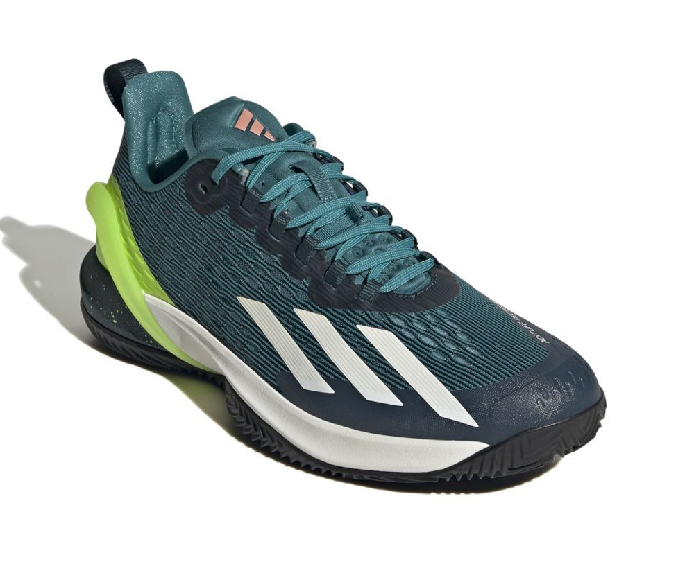 Мужские кроссовки теннисные Adidas Adizero Cybersonic M Clay - arctic fusion/cloud white/lucid lemon