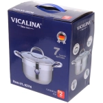 Кастрюля из нержавеющей стали VICALINA 3,7л, индукция, VL-1074