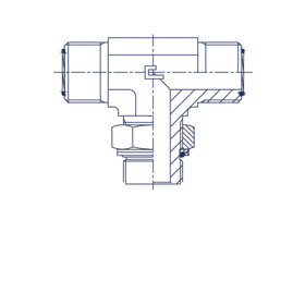 Штуцер FRTA D28 ORFS 1.11/16 - BSP 1.1/4