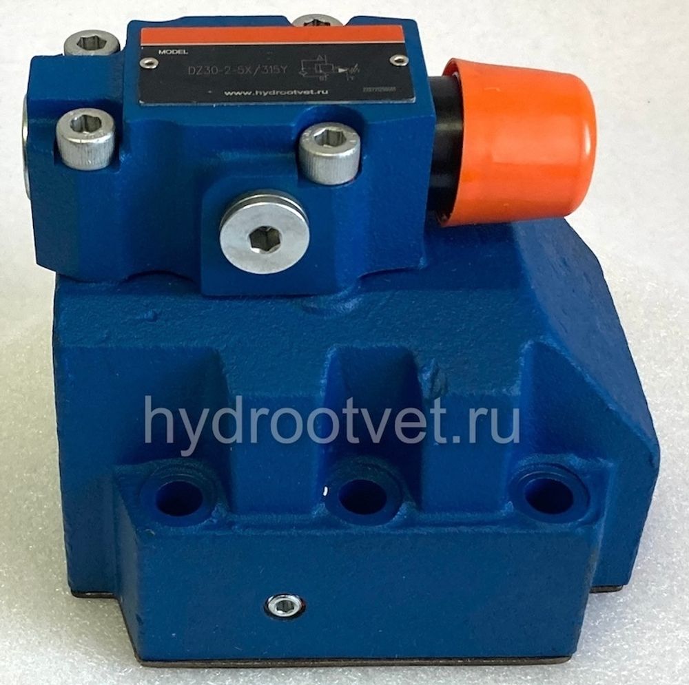 DZ30-2-5X/200Y - Клапан последовательности непрямого действия Ду32, с обратным клапаном с давлением регулировки до 200 бар, каналы управления Y - внешний