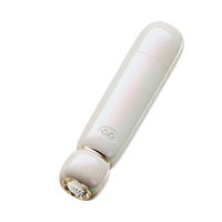 Бежевый вакуумный клиторальный стимулятор 12,6см Zalo Lia Suction Massager Floral White