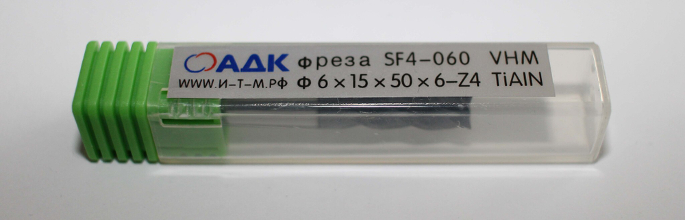 Фреза концевая тв.спл. SF-Force φ6×15×50×d6-Z4 HRC45 TIALN