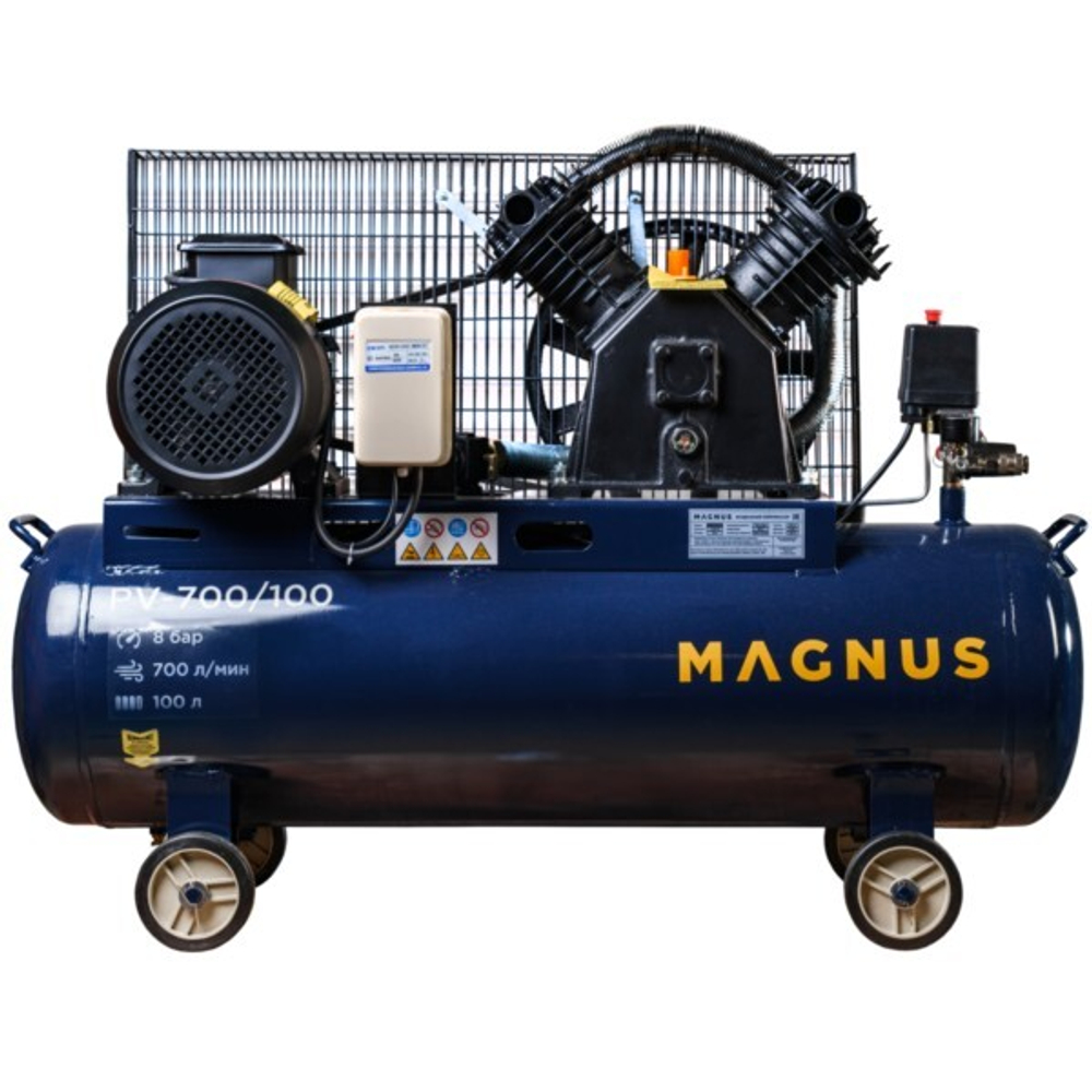 Компрессор воздушный Magnus KV-700/100 новый фильтр (8атм.,4,0кВт.,380В,Ф90)