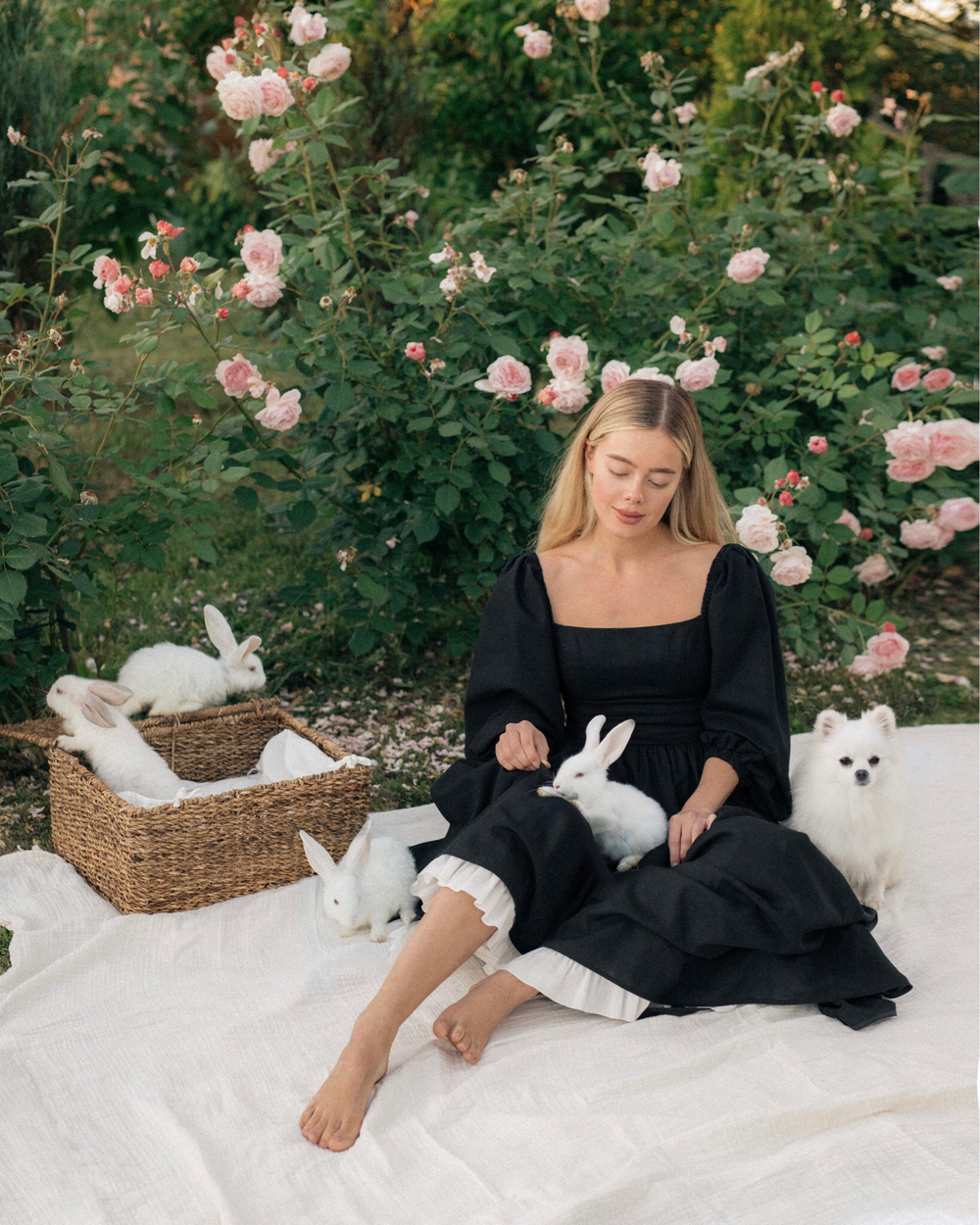 Платье Jaqueline maxi в чёрном цвете