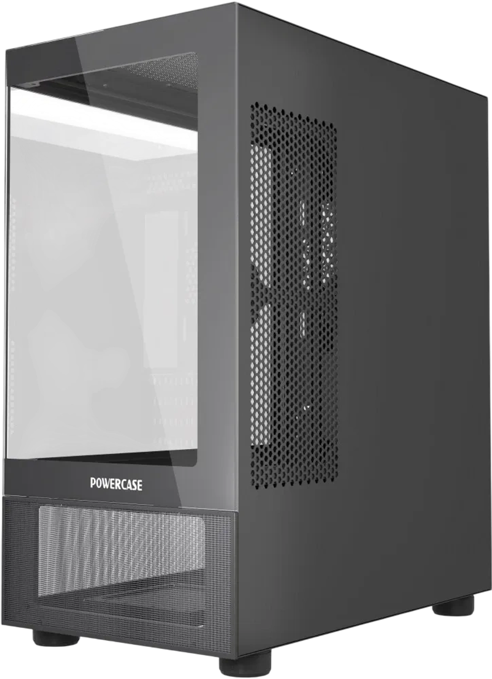 Корпус Powercase Vision Micro M2 TG Black (CVMBM2-L0)