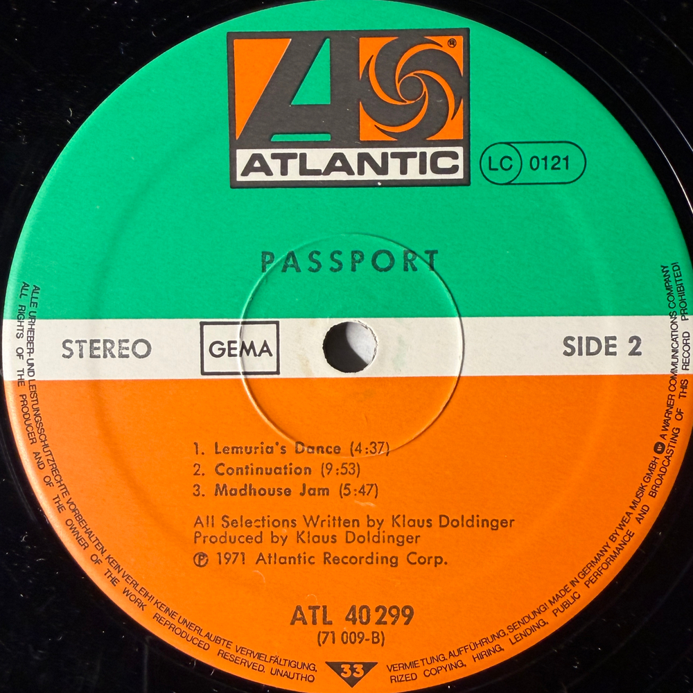 Passport ‎– Passport (Германия 1974г.)