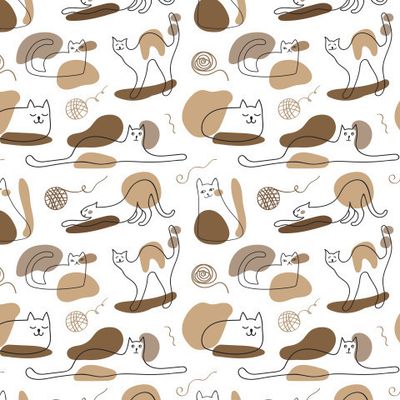 Коты смешные. Абстракция.