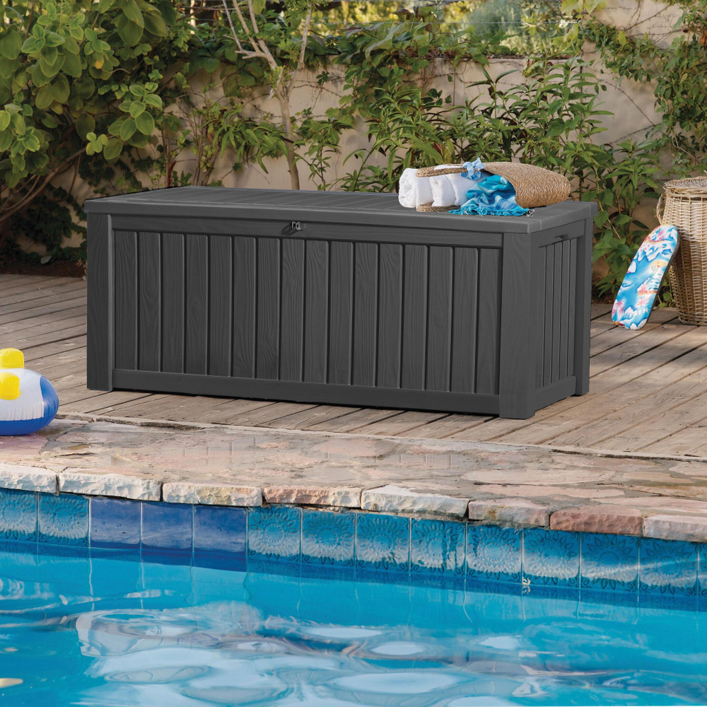 Пластиковый сундук Keter Rockwood 570 л graphite