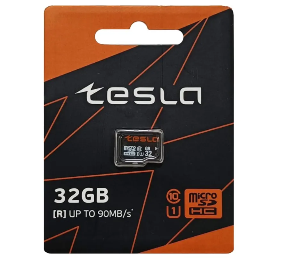 Карта памяти ТЕСЛА (TESLA) 32Гб microSDHC, C10/UHS-I U1 (TSLMSD032GU1)