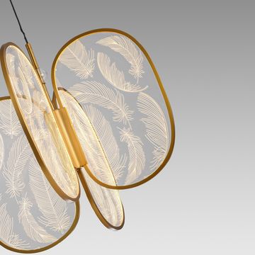 Подвесной светильник 53W 3000K 6664/53L античная бронза L-VISION Piuma Odeon Light Exclusive