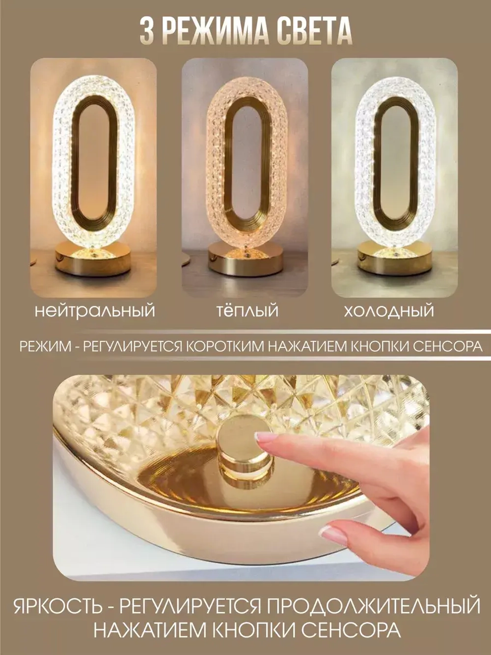 Светильник настольный для спальни