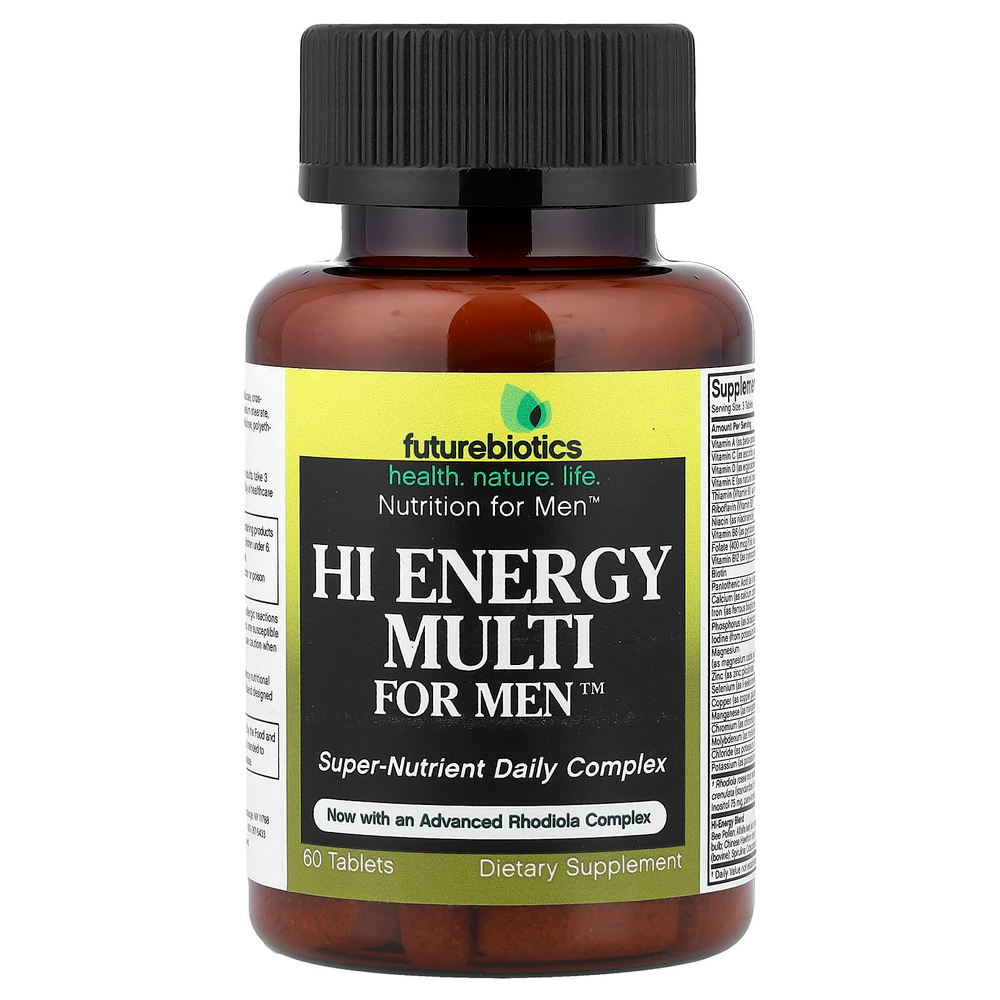 Futurebiotics, Hi Energy Multi For Men™, 60 таблеток