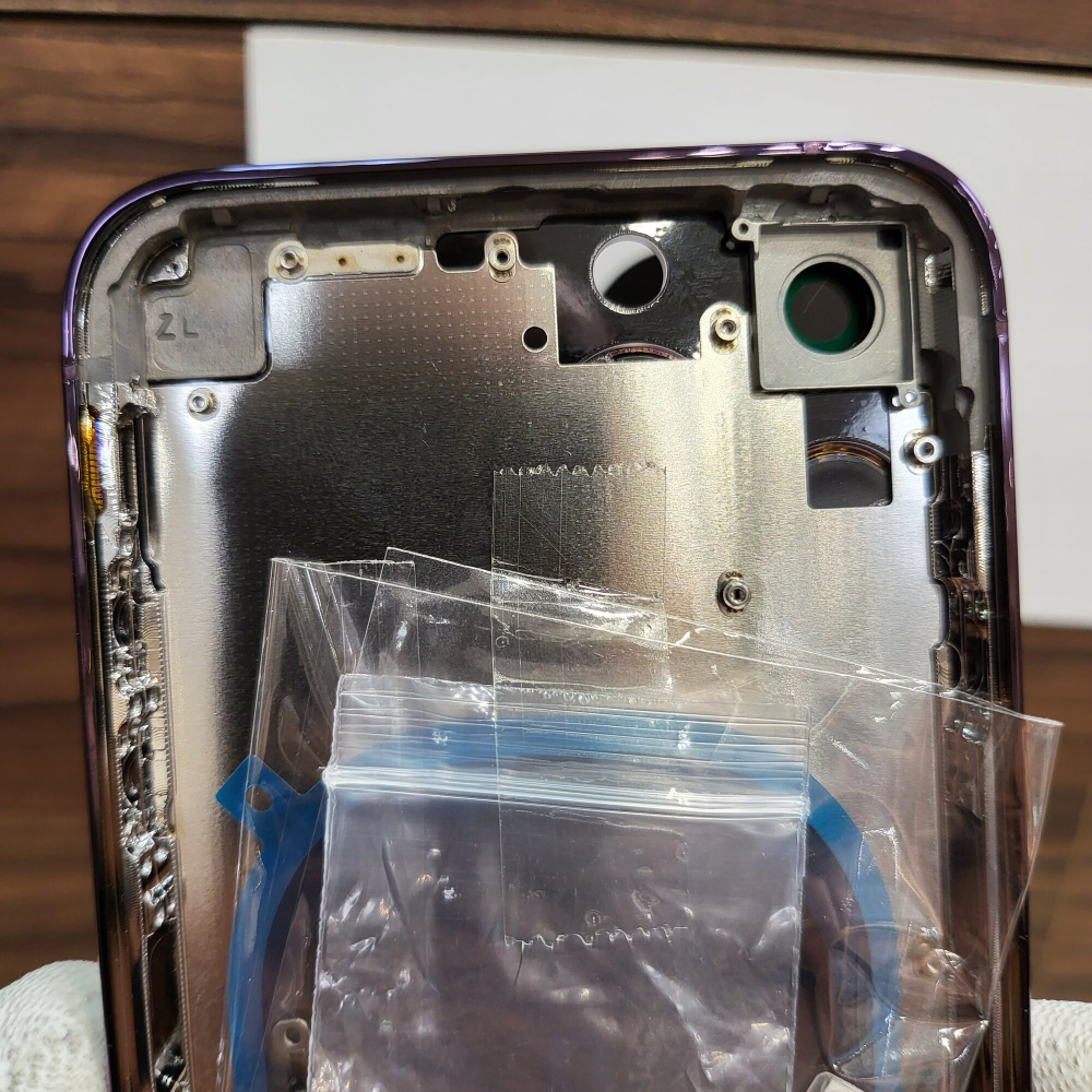 Корпус для iPhone XR в стиле iPhone 14Pro (цвет: Purple - фиолетовый)