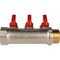 Коллектор запорный STOUT ВР-НР 1"/НР 3*1/2" красные ручки 30456