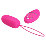 Розовое виброяйцо 6,9см с пультом ДУ Pretty Love Selkie BI-014865W-1