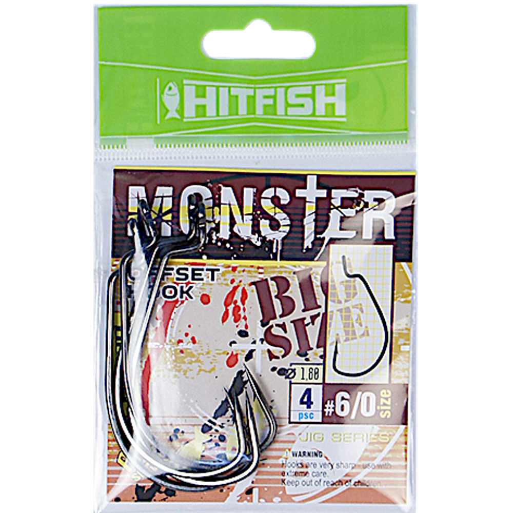 Крючок HitFish MOH Monster Offset Hook -