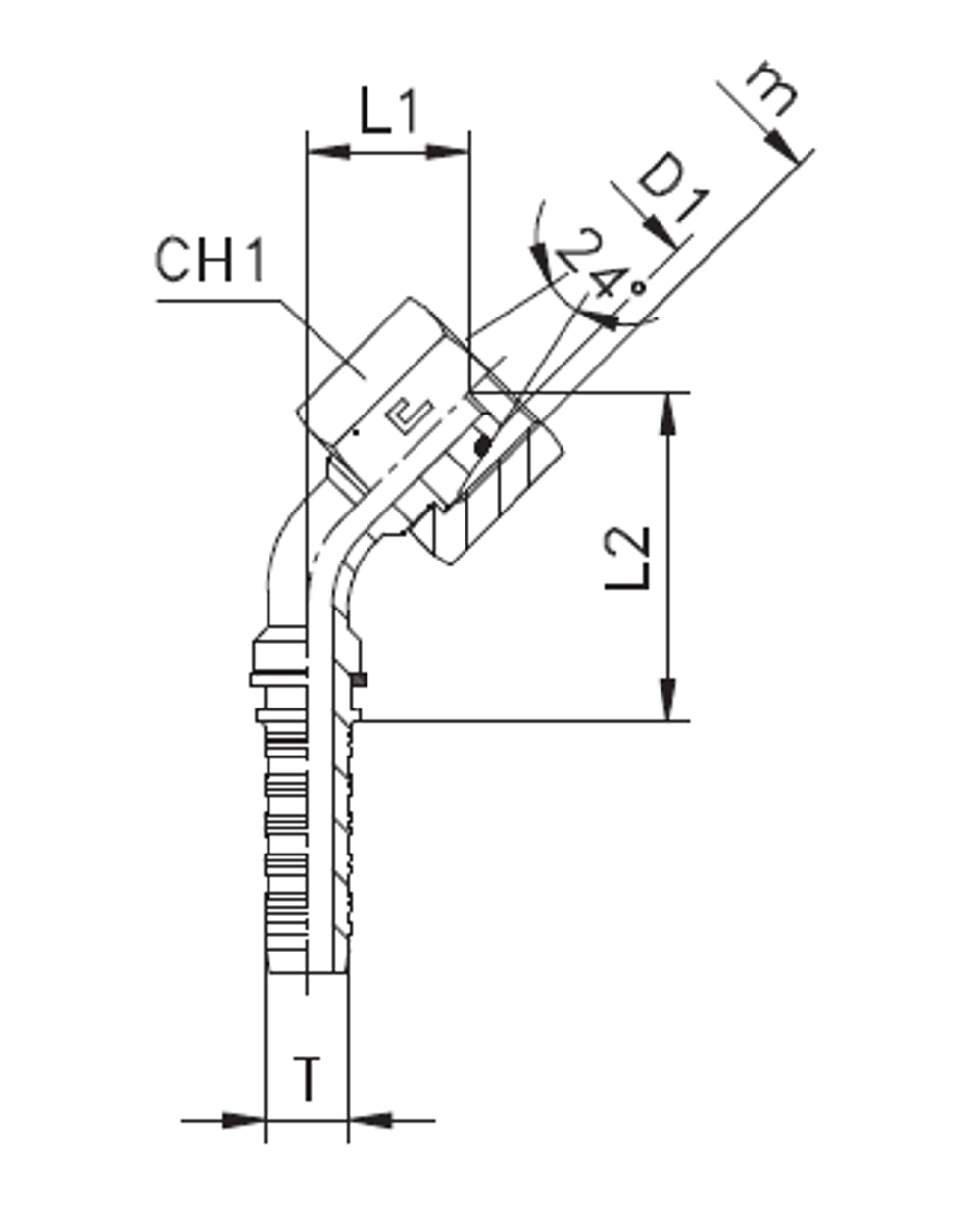 Фитинг DN 06 DKO-S (Г) 18x1.5 10 (45)