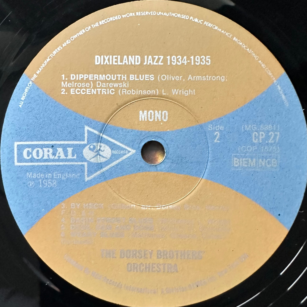 The Fabulous Dorseys - Dixieland Jazz (Англия 1958г.)